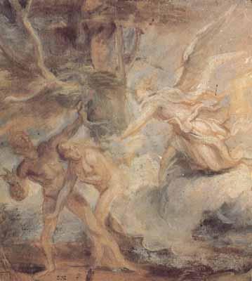 Anthony Van Dyck The expulsion of adam and eve from the garden of eden (mk03) oil painting picture